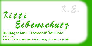 kitti eibenschutz business card